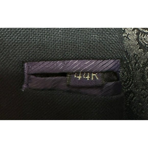 Adolfo Blazer Sport Coat Microtech Dinner Jacket Men's Navy Blue 2 Button SZ 44R - Picture 9 of 9